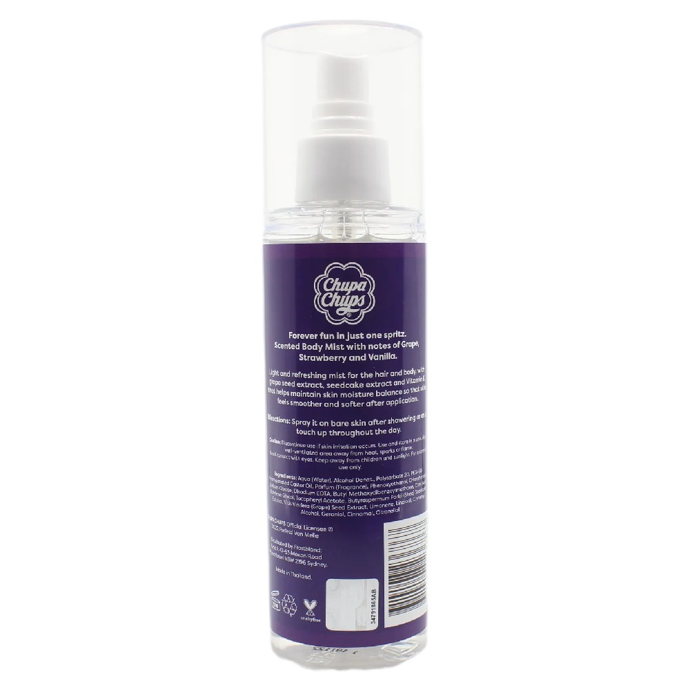 Chupa Chups Grape Scented Body Mist 200ml