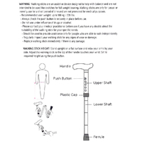 Safe Home Care Adjustable Folding Walking Stick Black images 0