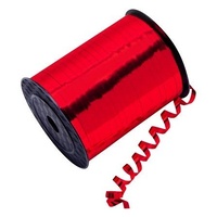 Curling Ribbon Red Metallic 5mm x 500 Yards Pack of 4 images 0