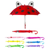Kids Umbrella with Pop-Up Eyes Assorted Designs - Random Design and Colour Supplied Pack of 4 images 0