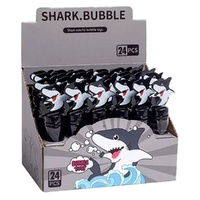 Shark Bubble Wand Bottles Counter Display of 24 Bundle of 4 images 0