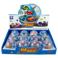 Novelty Gift Surprise Egg Pull Back Block Car Counter Display of 12 Bundle of 3 images 0