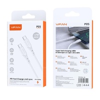 USB-C to USB-C Fast Charging Cable PD 60W 1m White Pack of 6 images 0