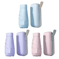 Mini Compact Umbrella with Zip Case Assorted Colours - Random Colour Supplied Pack of 3 images 0