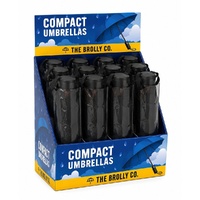 Compact Umbrellas Black Counter Display of 12 Bundle of 4 images 0