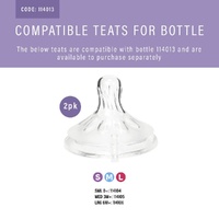 Momeasy Wide Neck Baby Feeding Bottle 330mL Anti-Colic 0m+ - Random Design and Colour Supplied images 0