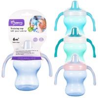 Momeasy Soft Spout Training Cup 180mL with Handles and Lid 6m+ - Random Colour Supplied Pack of 5 images 0
