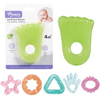 Momeasy EVA Gel Filled Teether 4m+ - Random Design Supplied Pack of 3 images 0