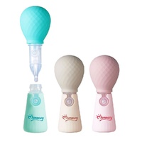 Momeasy Baby Nasal Aspirator Bulb Style with Stand - Random Colour Supplied Pack of 5 images 0