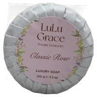 Lulu Grace Classic Rose Luxury Round Soap 1 x 100g Floral Moisturising Cleanser images 0