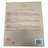 LuLu Grace Vanilla Peach Body Care Set Hand Cream Scrub Butter images 0