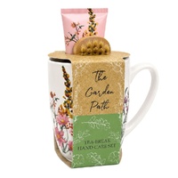 Lulu Grace The Garden Path Tea-Break Hand Care Mug Set with Hand Cream 100mL & Nail Brush Bundle of 5 images 0