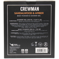 Crewman Sandalwood & Amber Gift Set Body Powder & Shower Gel images 0