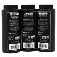 Crewman Body Powder 200g 3 Pack Sandalwood Amber Cedarwood Bergamot Ocean Breeze images 0