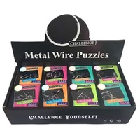 Metal Wire Puzzles Counter Display of 24 Bundle of 5 images 0