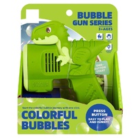 Dinosaur Bubble Gun with Coloured Lights Pack of 4 images 0