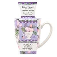Lulu Grace Lavender Earl Grey Tea-Break Hand Care Set Mug & Hand Cream 100mL Bundle of 3 images 0