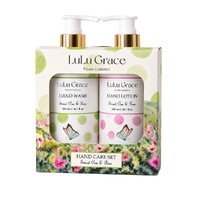 Lulu Grace Sweet Pea & Pear Hand Wash 300mL & Hand Lotion 300mL Hand Care Set Bundle of 2 images 0