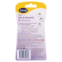 Scholl ExpertCare File and Smooth 2 in 1 Roller Head 2 Pack images 0