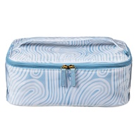 Femme Beaute Train Case Blue Abstract images 0