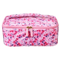 Femme Beaute Train Case Pink Floral images 0