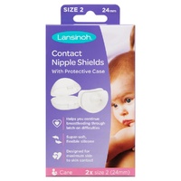 Lansinoh Contact Nipple Shields Size Two, 24mm, Pair images 0