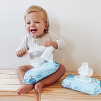 Curash Simply Water Baby Wipes 6 x 80 Pack images 0