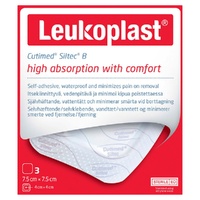 Leukoplast Cutimed Siltec B Foam Dressing 7.5cm x 7.5cm 3 Pack images 0