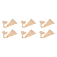 Hollywood Fashion Secrets Invisible G String Reusable Nude No VPL XS/S Pack of 6 images 0
