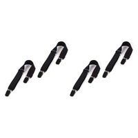 Hollywood Fashion Secrets Hip Hugger Adjustable Belt No Buckle Black Pack of 4 images 0