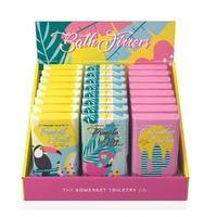 The Somerset Toiletry Co Bath Fizzer Bars 200g Assorted Counter Display of 24 Bundle of 4 images 0