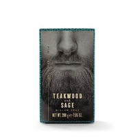 Ministry of Soap Woodsman's Teakwood and Sage Milled Soap 200g Pack of 4 images 0