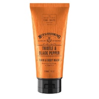 Scottish Fine Soaps Men's Grooming Thistle & Black Pepper Hair & Body Wash 200mL Pack of 2 images 0