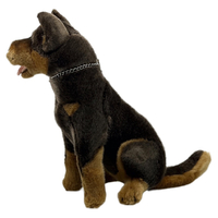 Bocchetta Plush Toys "Basil" Kelpie Dog Stuffed Animal Sitting Medium Basil 28cm images 0