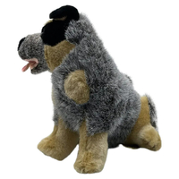 Bocchetta Plush Toys "Bluey" Blue Heeler Cattle Dog Stuffed Sitting 22cm images 0