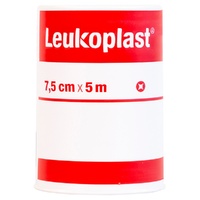 Leuko Leukoplast Standard Plastic Medical Tape Tan 7.5cm x 5m 4 Pack images 0