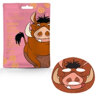 Disney The Lion King Pumbaa Cosmetic Sheet Mask 25mL Counter Display of 12 Bundle of 5 images 0