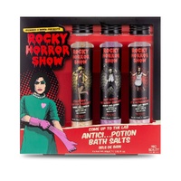 Mad Beauty Rocky Horror Show Bath Salts Trio 3 x 80g Amber and Ginseng Bundle of 4 images 0