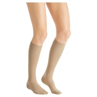 JOBST UltraSheer Knee High Closed Toe Natural Medium 15-20mmHg images 0