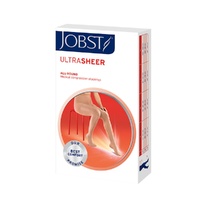 JOBST UltraSheer Thigh High Closed Toe Natural Small 15-20mmHg images 0