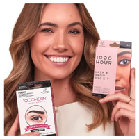 1000 Hour Eyelash and Brow Dye Kit Natural Black 1 Pack Of 12 Applications images 0