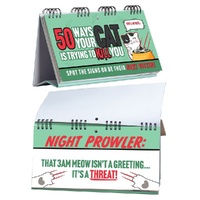 50 Ways Your Cat Is Trying to Kill You Desktop Flip Book Pack of 5 images 0