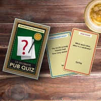 Novelty Gift The Ultimate Pub Quiz Trivia Card Game 100 Questions Pack of 6 images 0
