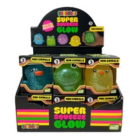Smooshos Super Squeeze Glow Mini Animals Assorted Counter Display of 12 Bundle of 2 images 0