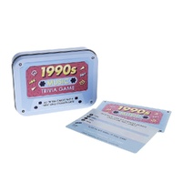 Ridley's 1990s Music Trivia Game in Cassette Tape Tin 40 Trivia Cards Pack of 2 images 0