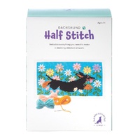 Dog Collective Half Stitch Kit Dachshund Finished Size 35 x 18.5cm Bundle of 5 images 0