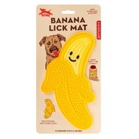 Banana Lick Mat for Dogs Silicone with Suction Cups Pack of 2 images 0