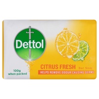 Dettol Citrus Fresh Bar Soap 100g 3 Pack images 0