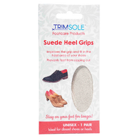 Trimsole Suede Heel Grips Cushioned Non Slip Shoe Inserts Unisex images 0