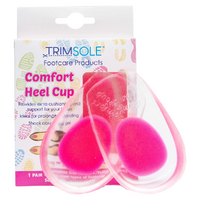 Trimsole Gel Comfort Heel Cup Womens Cushion Inserts Shock Absorbing images 0